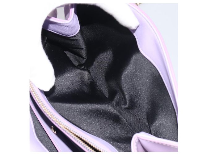 Sac à épaule VERSACE Medusa Chain Vernis Purple Gold Tone Auth BA14565A Violet - vue 26