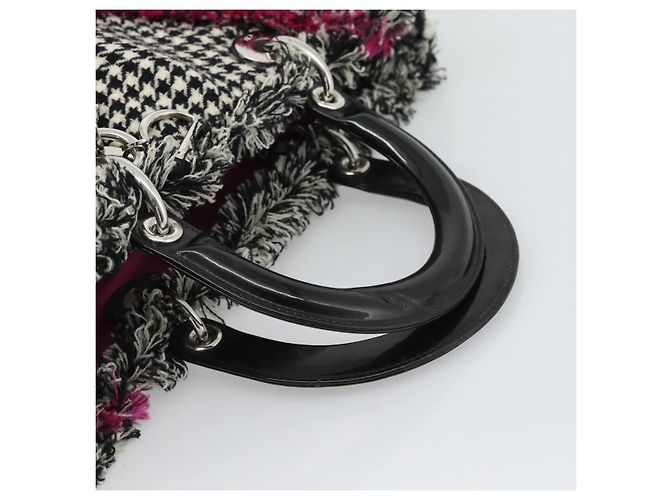Borsa a mano Christian Dior Diorissimo Canvas Black White Auth bs36646V Nero Bianco - vista 7