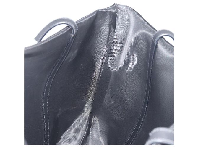 Bolso Tote Salvatore Ferragamo Nylon Brown Silver Auth bs36608A Castaño Plata - vista 11