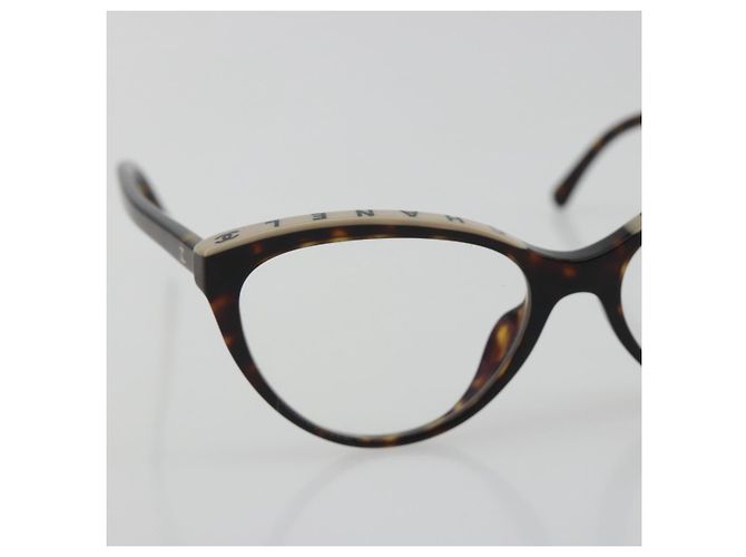 Gafas de sol CHANEL estampado carey de plástico marrón CC Auth BA14129 Castaño - vista 5