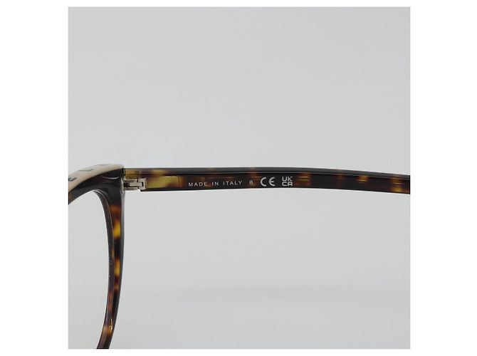 Gafas de sol CHANEL estampado carey de plástico marrón CC Auth BA14129 Castaño - vista 8