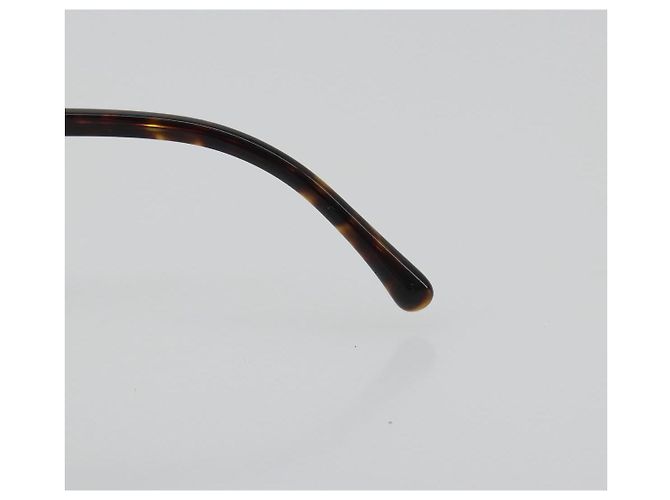 Gafas de sol CHANEL estampado carey de plástico marrón CC Auth BA14129 Castaño - vista 9