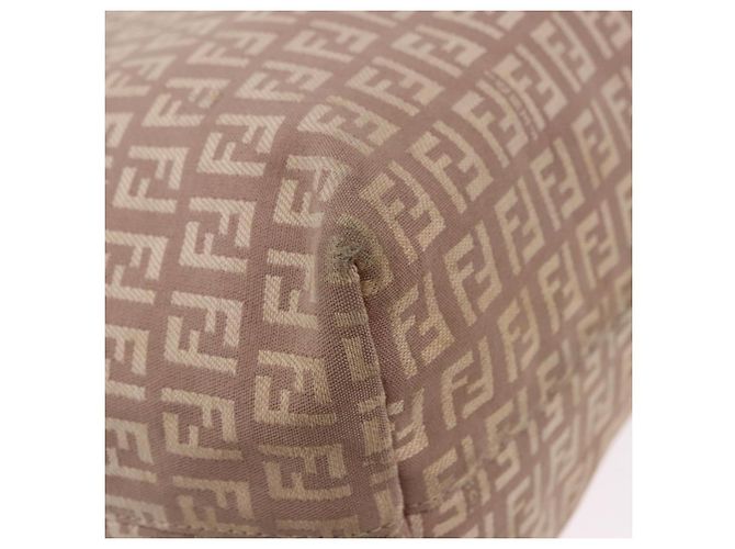 FENDI Zucchino Canvas Tote Bag Pink Gold Auth 192523 Golden - Ansicht 10