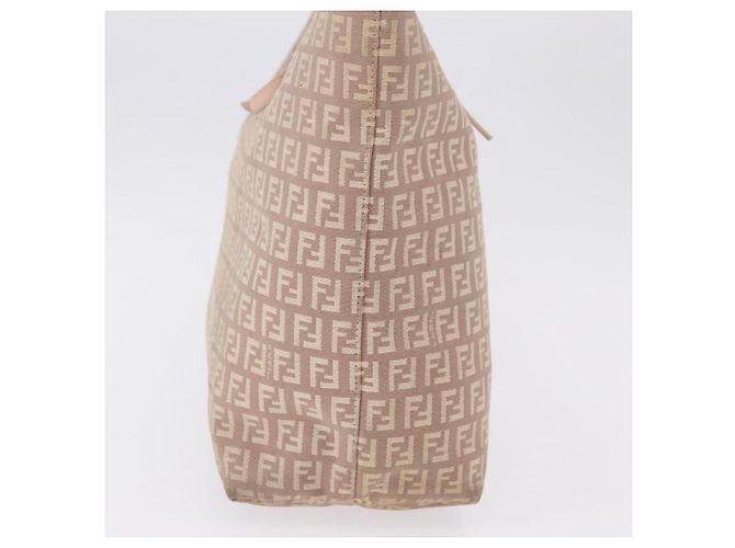 FENDI Zucchino Canvas Tote Bag Pink Gold Auth 192523 Golden - Ansicht 4