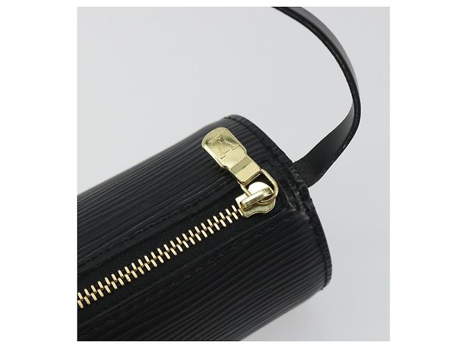 Pouch LOUIS VUITTON Epi Soufflot Nero LV Auth BA14322 - vista 10