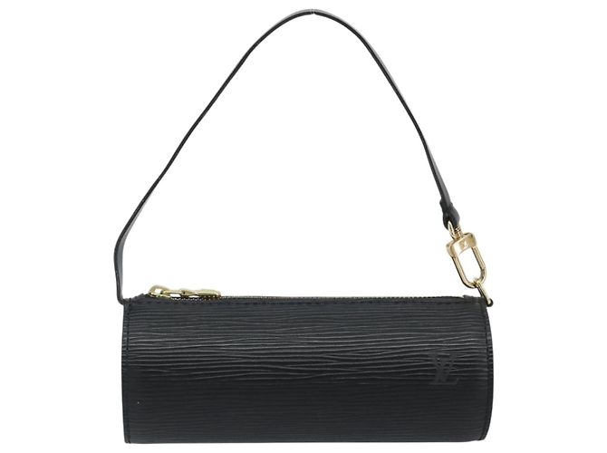 Pouch LOUIS VUITTON Epi Soufflot Nero LV Auth BA14322 - vista 13
