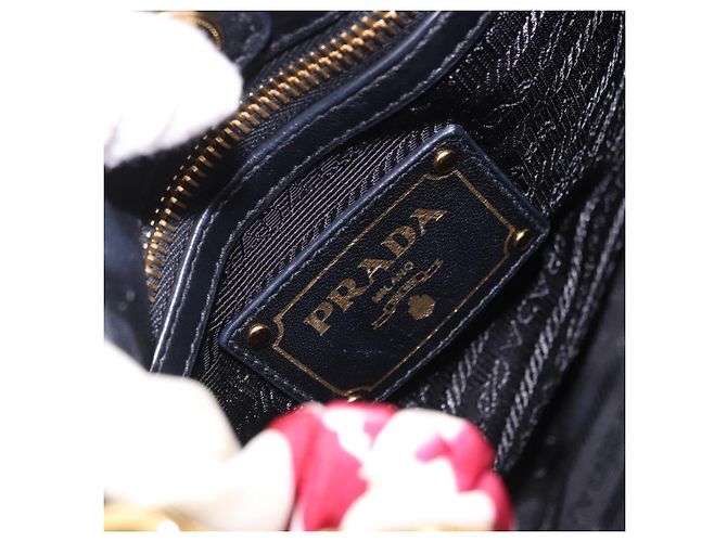 Borsa a tracolla PRADA Nylon 2way White Gold Auth 193341V Bianco D'oro - vista 20