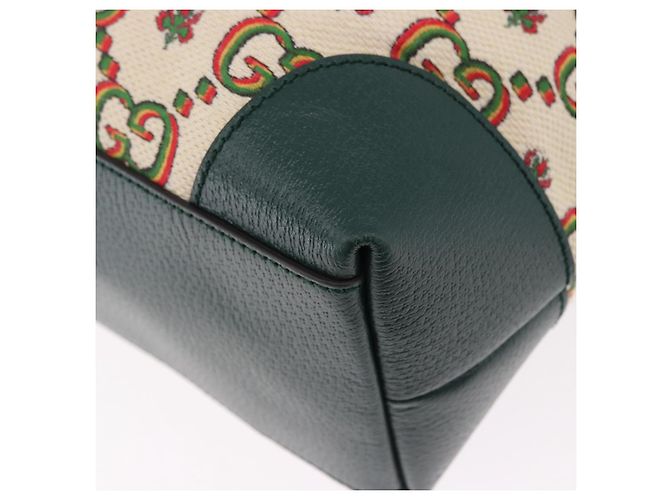 Borsa Tote GUCCI Ofidia Canvas Green Gold 676681 Auth 192482V - vista 16