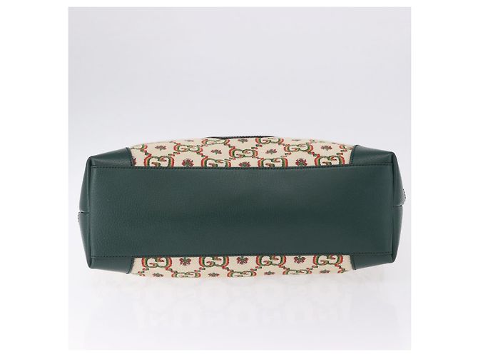 Borsa Tote GUCCI Ofidia Canvas Green Gold 676681 Auth 192482V - vista 5