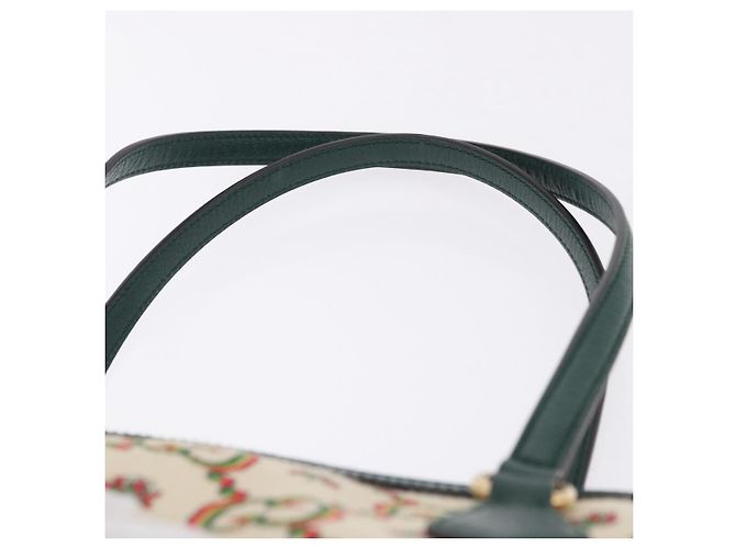 Borsa Tote GUCCI Ofidia Canvas Green Gold 676681 Auth 192482V - vista 8