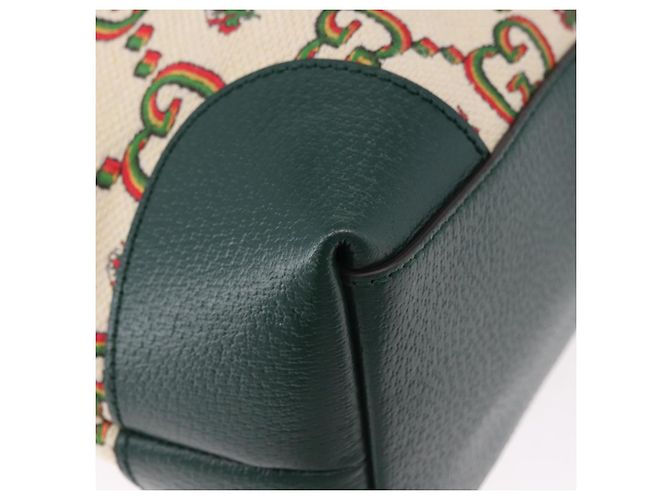 Borsa Tote GUCCI Ofidia Canvas Green Gold 676681 Auth 192482V - vista 9