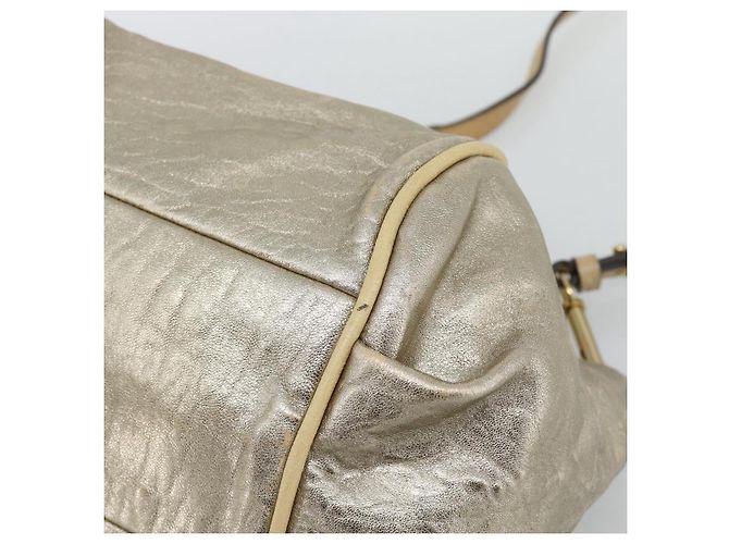 Chloé Borsa Chloe Etel in pelle 2way Gold Auth BA14652A D'oro - vista 10