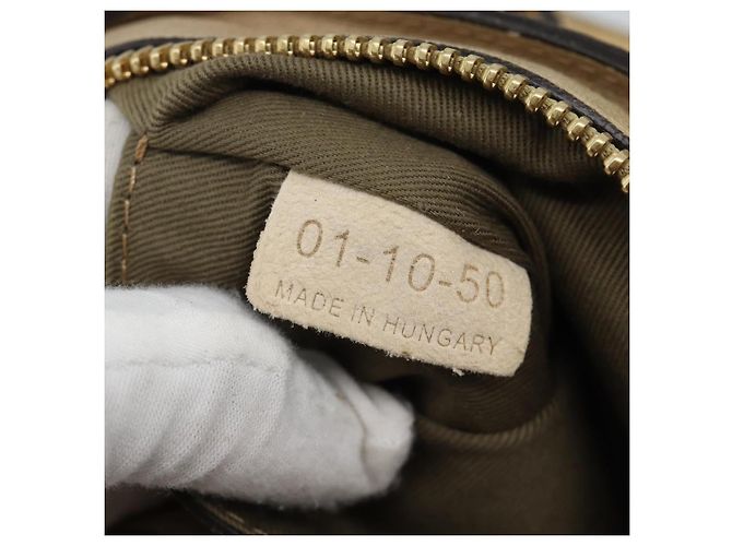 Chloé Borsa Chloe Etel in pelle 2way Gold Auth BA14652A D'oro - vista 12
