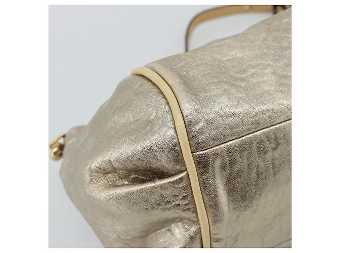 Chloé Borsa Chloe Etel in pelle 2way Gold Auth BA14652A D'oro - vista 17