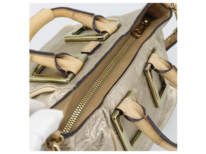 Chloé Borsa Chloe Etel in pelle 2way Gold Auth BA14652A D'oro - vista 6