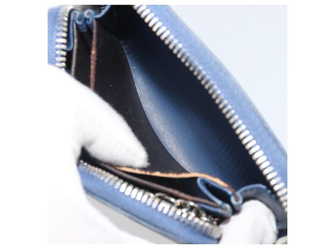 Monedero GUCCI GG Canvas Guccissima de cuero Navy Silver 256810 Auth 192547 - vista 20