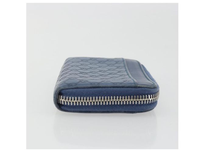 Monedero GUCCI GG Canvas Guccissima de cuero Navy Silver 256810 Auth 192547 - vista 3
