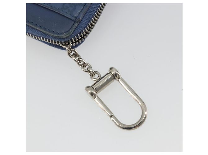 Monedero GUCCI GG Canvas Guccissima de cuero Navy Silver 256810 Auth 192547 - vista 9