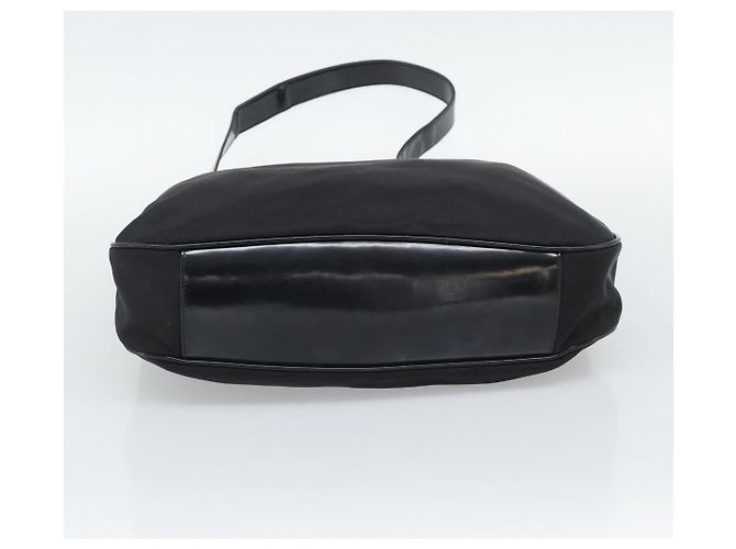 Borsa a mano GUCCI Bamboo Nylon 2way Nero Argento 001 1705 1577 Auth gh2326 - vista 5