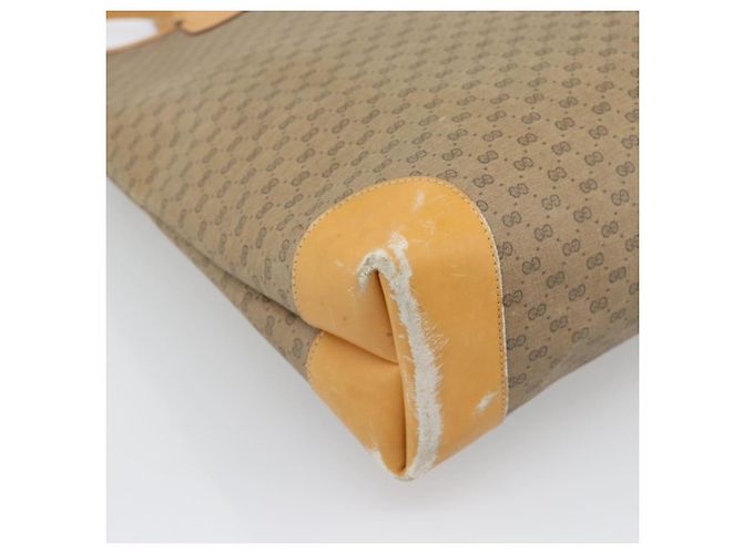 Borsa GUCCI Micro GG Supreme Web Sherry Line Beige Gold 002 123 0174 Auth 193571 D'oro - vista 16