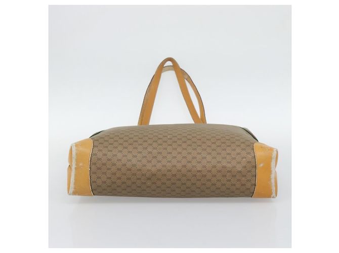 Borsa GUCCI Micro GG Supreme Web Sherry Line Beige Gold 002 123 0174 Auth 193571 D'oro - vista 5
