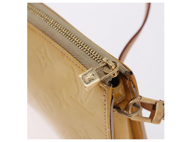 LOUIS VUITTON Monogram Vernis Lexington Accessory Pouch Beige M91010 Auth gh2259 - vista 10