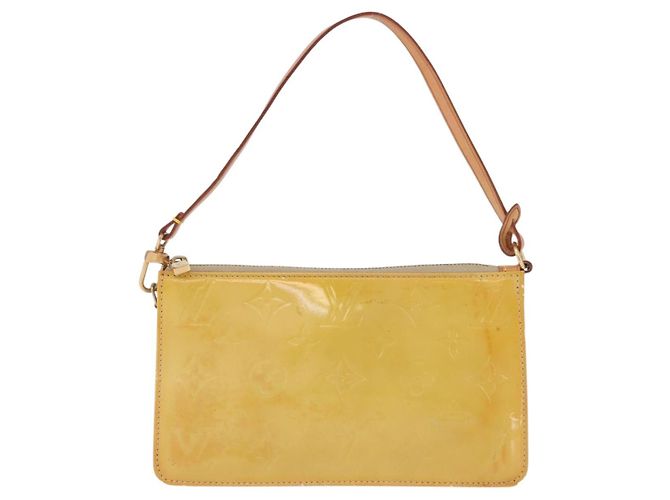 LOUIS VUITTON Monogram Vernis Lexington Accessory Pouch Beige M91010 Auth gh2259 - vista 13