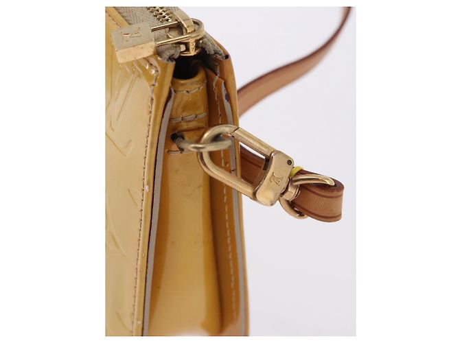 LOUIS VUITTON Monogram Vernis Lexington Accessory Pouch Beige M91010 Auth gh2259 - vista 18