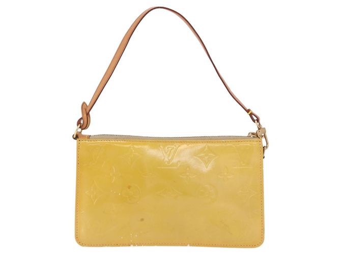 LOUIS VUITTON Monogram Vernis Lexington Accessory Pouch Beige M91010 Auth gh2259 - vista 2