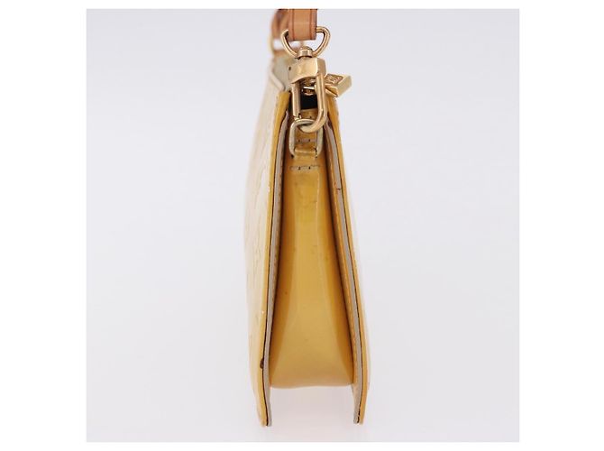 LOUIS VUITTON Monogram Vernis Lexington Accessory Pouch Beige M91010 Auth gh2259 - vista 5
