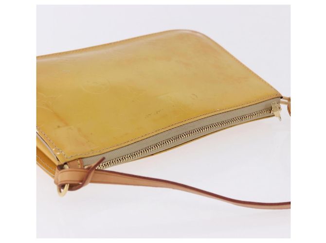 LOUIS VUITTON Monogram Vernis Lexington Accessory Pouch Beige M91010 Auth gh2259 - vista 7