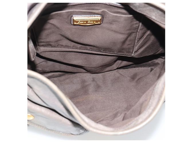 Borsa a tracolla Miu Miu Matelassé in pelle grigia e oro autentica 194661A Marrone D'oro - vista 11