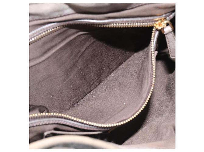 Borsa a tracolla Miu Miu Matelassé in pelle grigia e oro autentica 194661A Marrone D'oro - vista 21