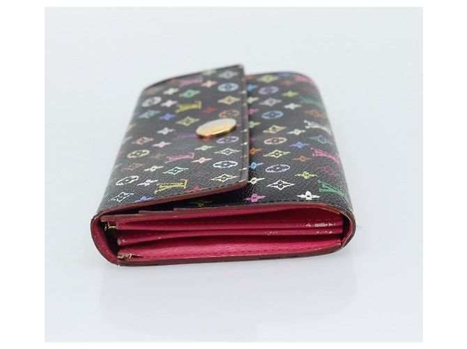 LOUIS VUITTON Monogram Multicolor Portefeiulle Sarah Black M60668 Auth BA14629 Nero - vista 3