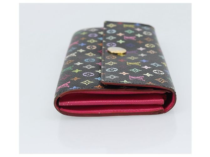 LOUIS VUITTON Monogram Multicolor Portefeiulle Sarah Black M60668 Auth BA14629 Nero - vista 4