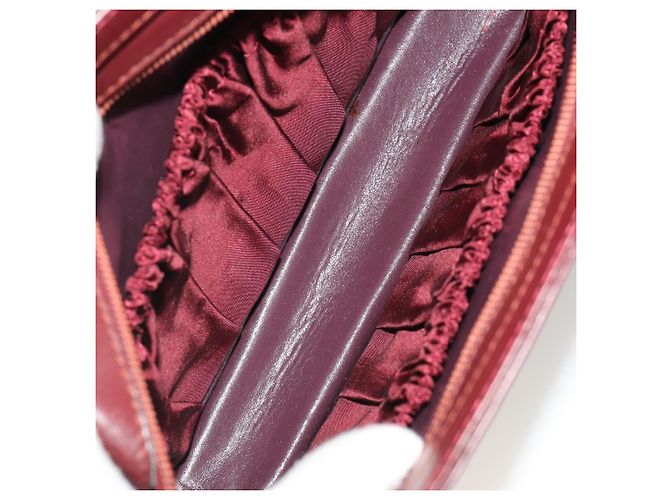 CARTIER Must Line Borsa a Tracolla Pelle Set da 2 Bordeaux Giallo Auth bs36054 Bordò - vista 9