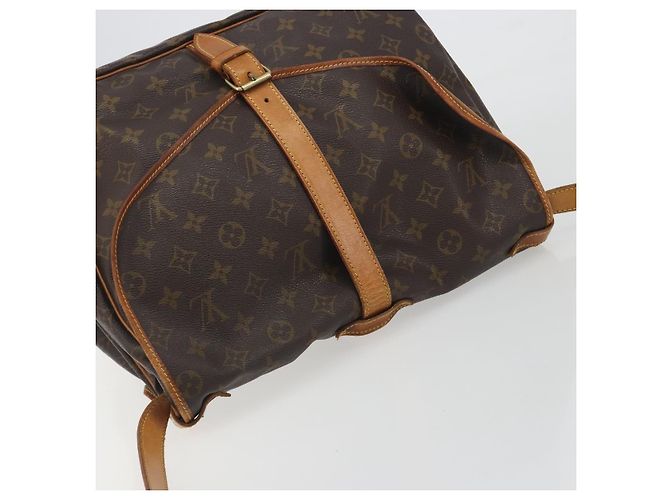 Borsa a tracolla LOUIS VUITTON Monogram Saumur 35 M42254 LV Auth BA14354 Monogramma - vista 6