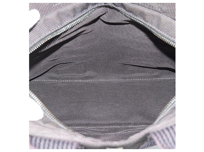 Hermès Borsa HERMES Her LinePM Canvas Gray Silver Auth 195282A Marrone Argento - vista 11