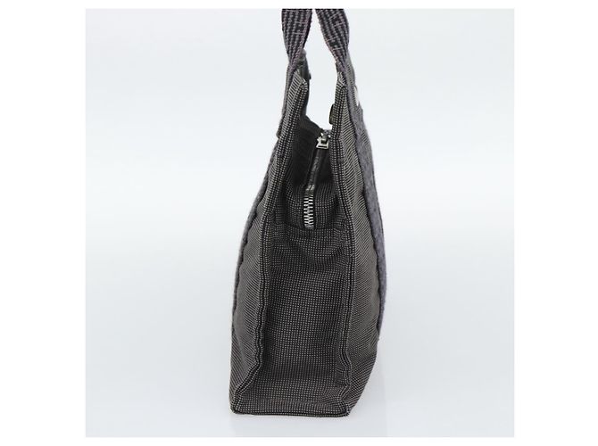 Hermès Borsa HERMES Her LinePM Canvas Gray Silver Auth 195282A Marrone Argento - vista 4