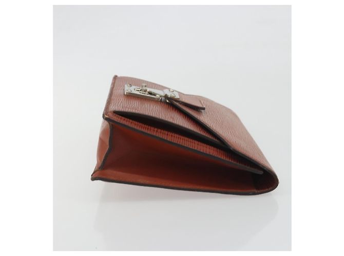 LOUIS VUITTON Epi Sellier Dragonne Clutch Bag Brown M52613 LV Auth BA14195 Marrone - vista 3