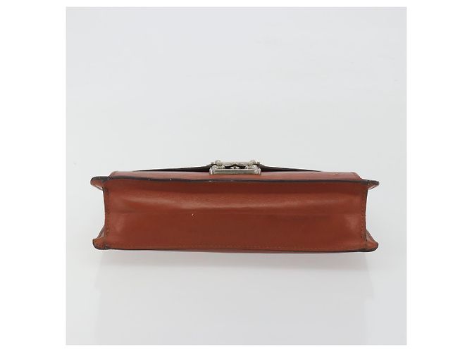 LOUIS VUITTON Epi Sellier Dragonne Clutch Bag Brown M52613 LV Auth BA14195 Marrone - vista 6