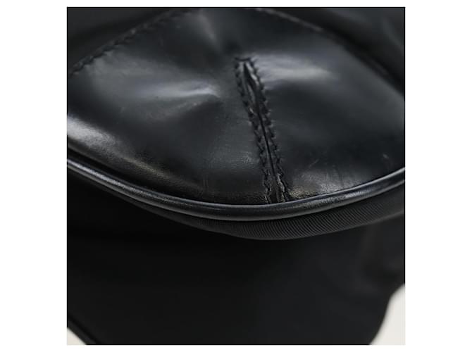 Borsa a tracolla PRADA Nylon Nero Argento Auth 192490V - vista 18