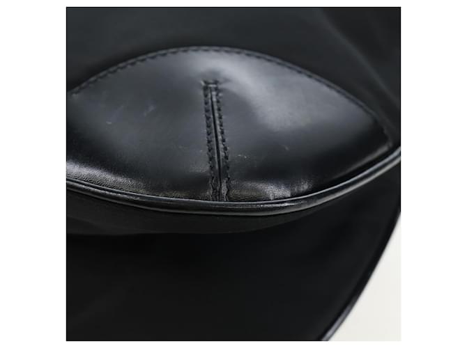 Borsa a tracolla PRADA Nylon Nero Argento Auth 192490V - vista 19