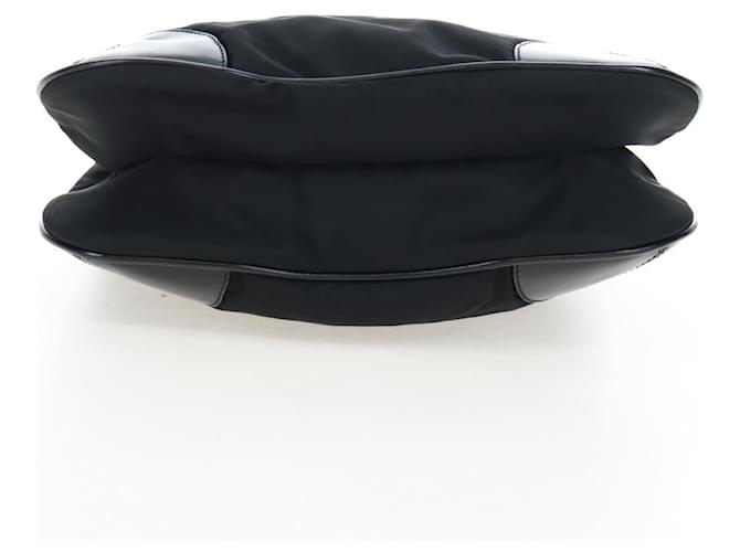 Borsa a tracolla PRADA Nylon Nero Argento Auth 192490V - vista 6