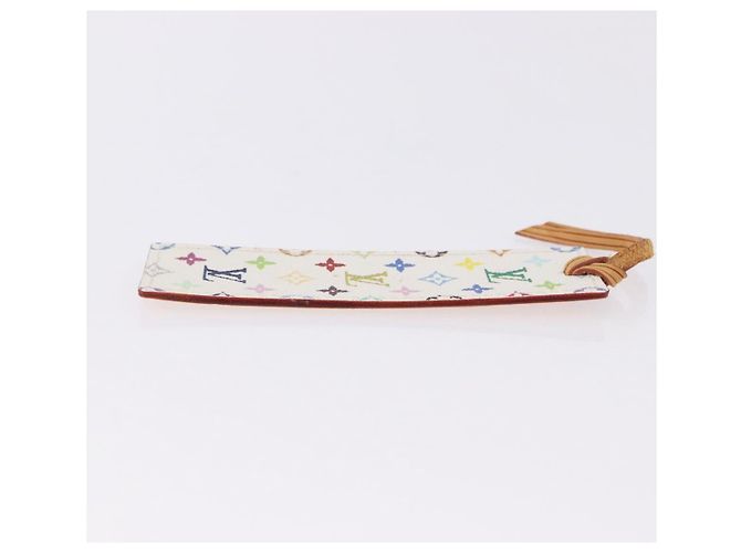 LOUIS VUITTON Monogram Multicolor Mark Page Kadu Bookmark M99196 Auth 194623V Branco - vista 4