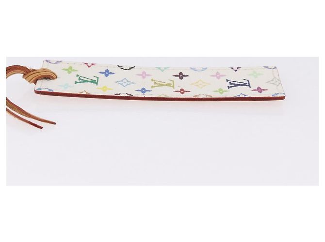 LOUIS VUITTON Monogram Multicolor Mark Page Kadu Bookmark M99196 Auth 194623V Branco - vista 5