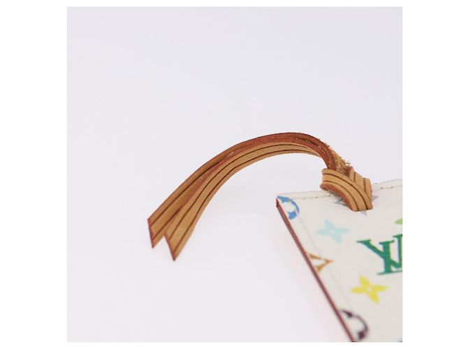 LOUIS VUITTON Monogram Multicolor Mark Page Kadu Bookmark M99196 Auth 194623V Branco - vista 8