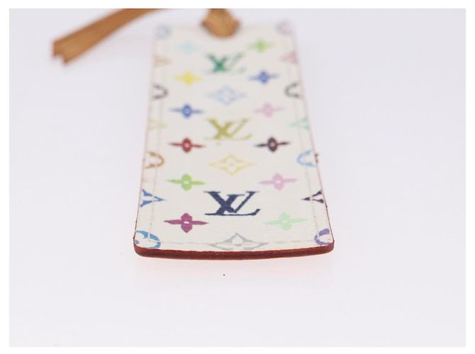 LOUIS VUITTON Monogram Multicolor Mark Page Kadu Bookmark M99196 Auth 194623V Branco - vista 9