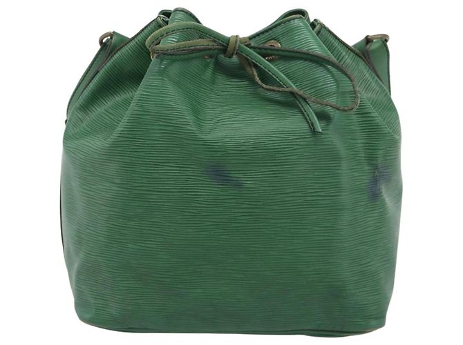 Borsa a tracolla LOUIS VUITTON Epi Petit Noe Green M44104 LV Auth ka5509 Verde - vista 13