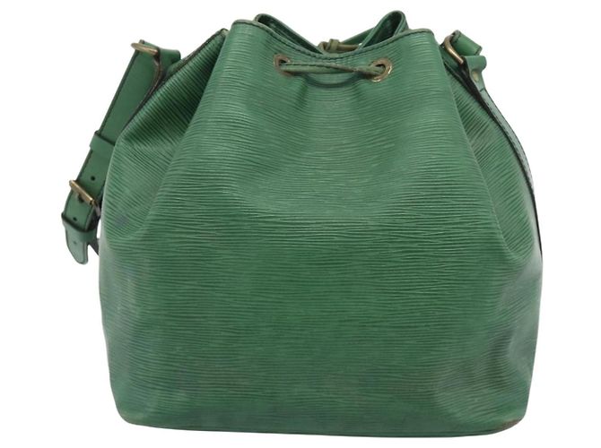 Borsa a tracolla LOUIS VUITTON Epi Petit Noe Green M44104 LV Auth ka5509 Verde - vista 2